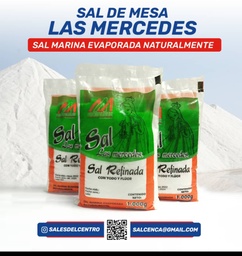 SAL DE MESA LAS MERCEDES CON YODO Y FLOUR