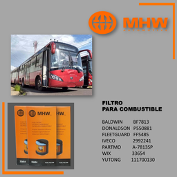 FILTRO DE COMBUSTIBLE 33654 MHW
