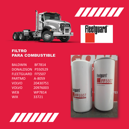 FILTRO DE COMBUSTIBLE FF5507 FLEETGUARD